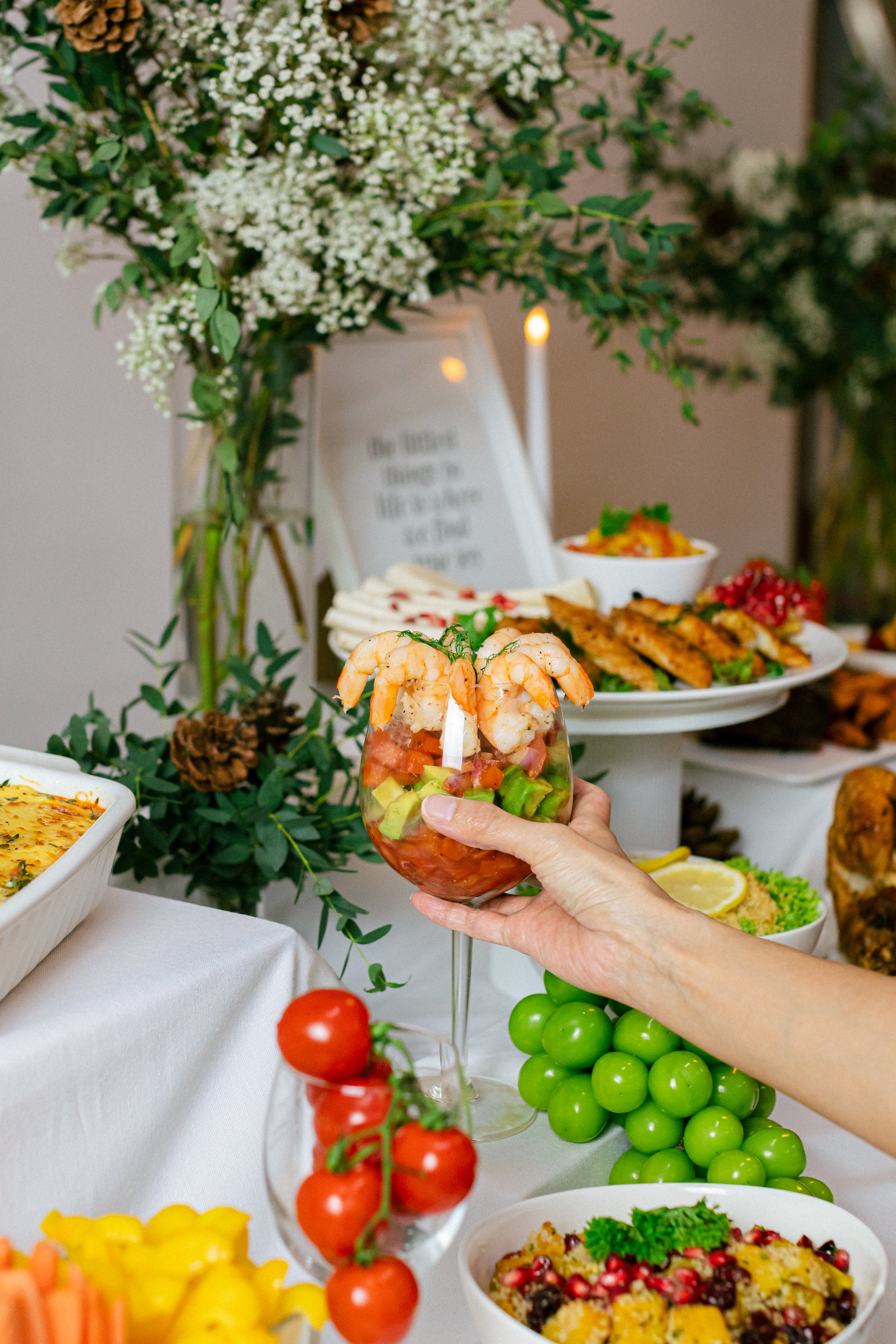 christmas catering prawn cocktail