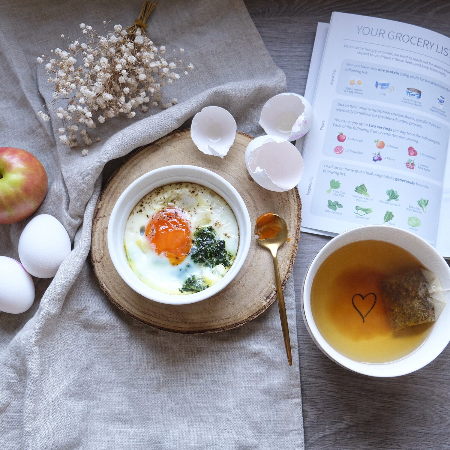 meal prep spinach egg bake reculture singapore