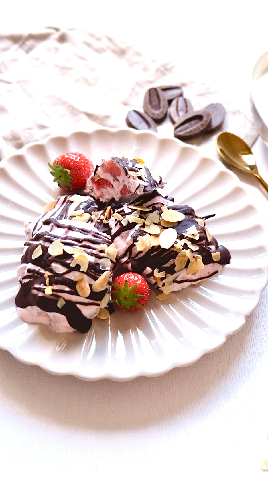 Frozen Strawberry Chocolate Bites