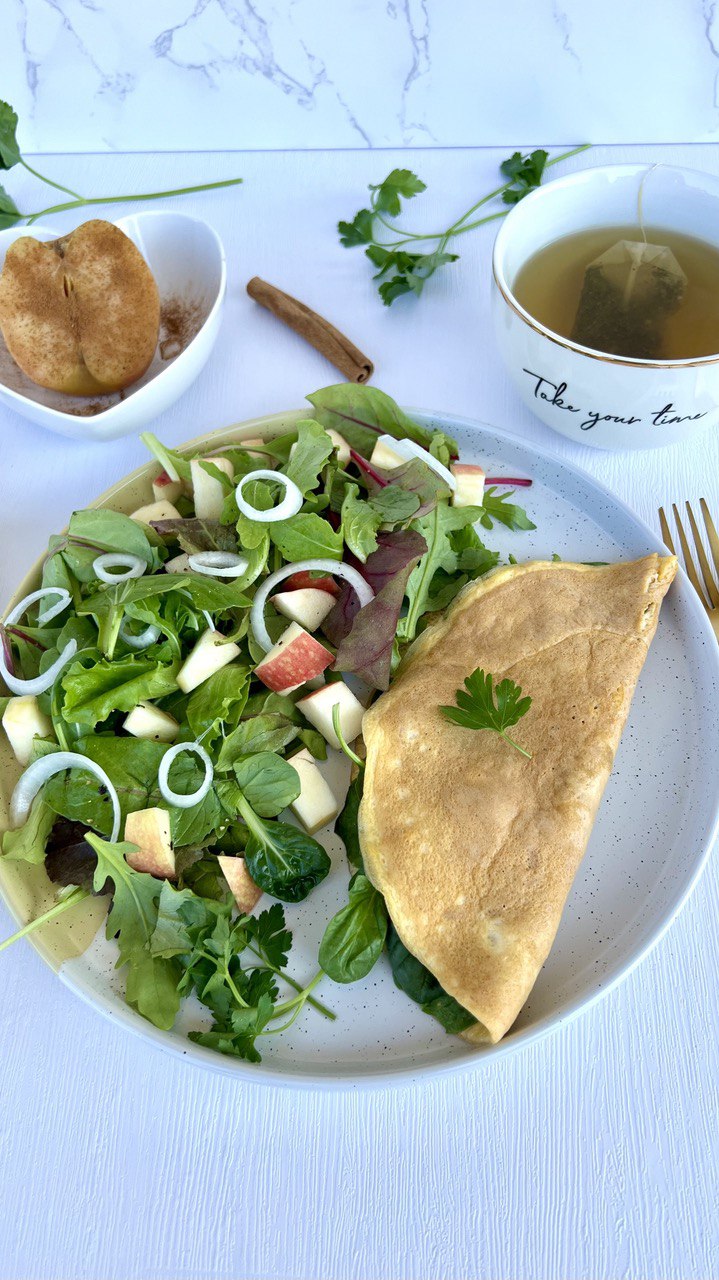 Spinach Omelette Wrap