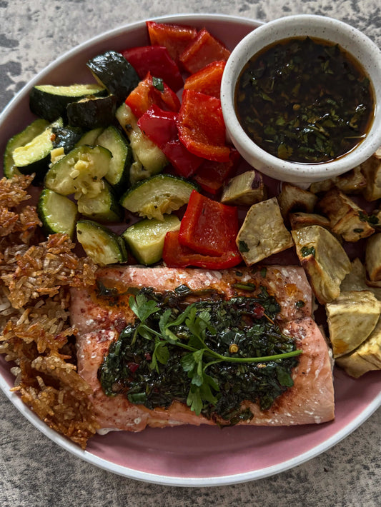 Sheet Pan Salmon Bowl