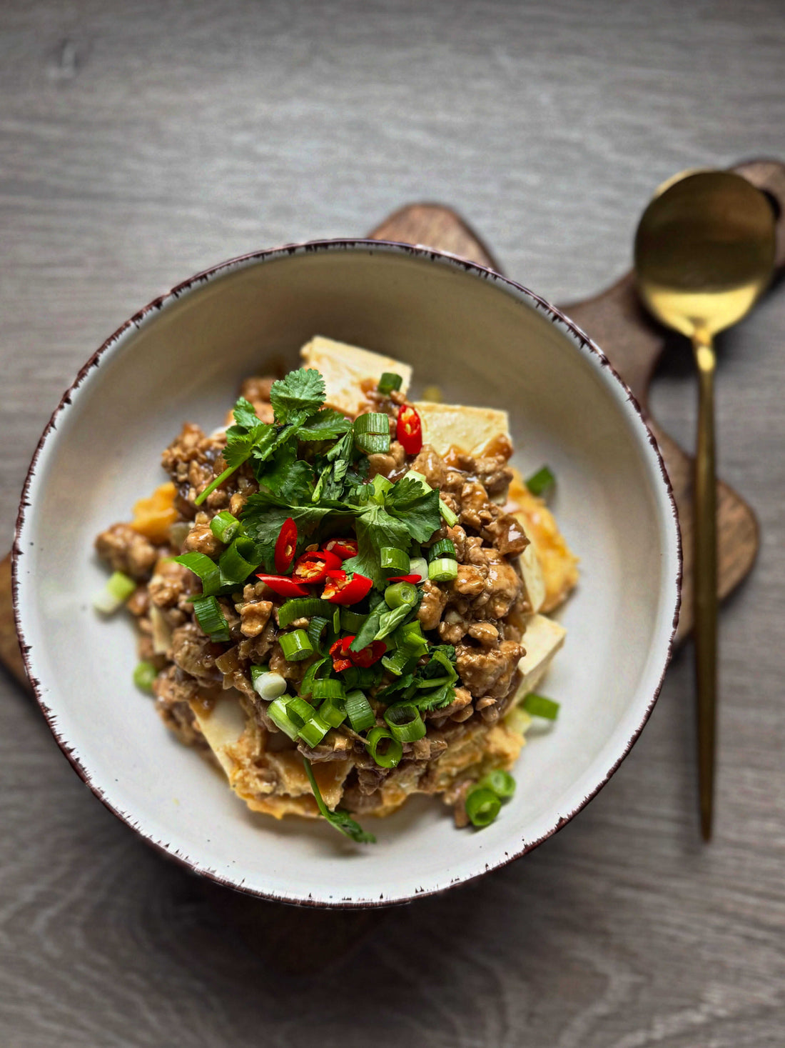 Tofu and Egg Protein-rich Bowl