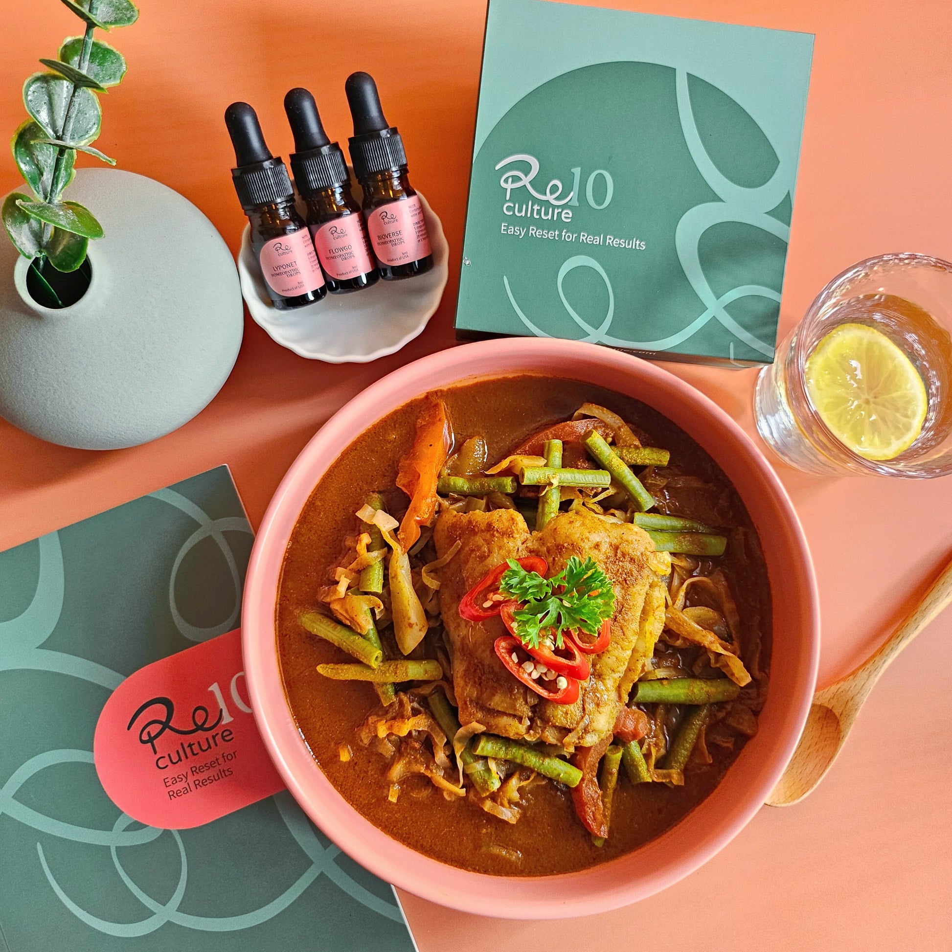 meal prep with fish curry