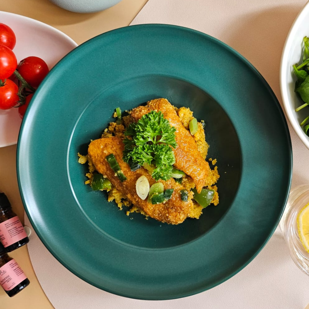 Lumeric Fish Delicious Meal Prep | Turmeric Fish with Cauli Rice – Reculture